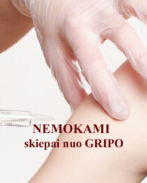 Nemokama gripo vakcina skirta rizikos grupėms